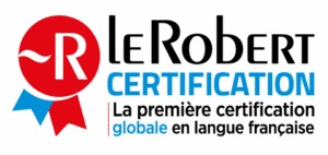 logo et baseline certification le robert